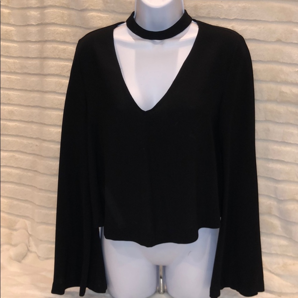 Zara Black long sleeve with choker